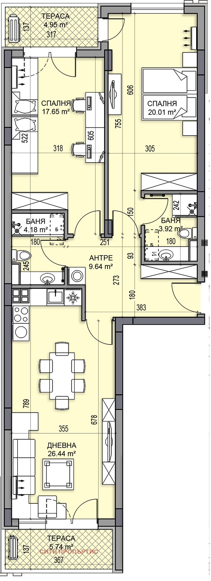 Продава 3-СТАЕН, гр. Пловдив, Гагарин, снимка 6 - Апартаменти - 56008042