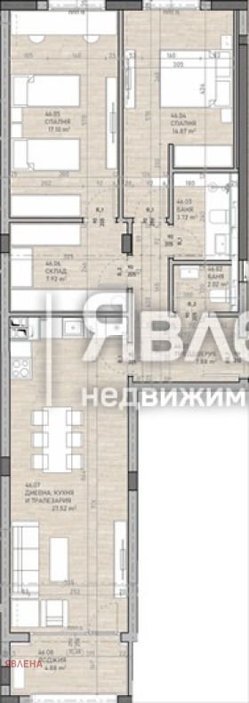 Продава 3-СТАЕН, гр. София, Сухата река, снимка 2 - Aпартаменти - 48789785