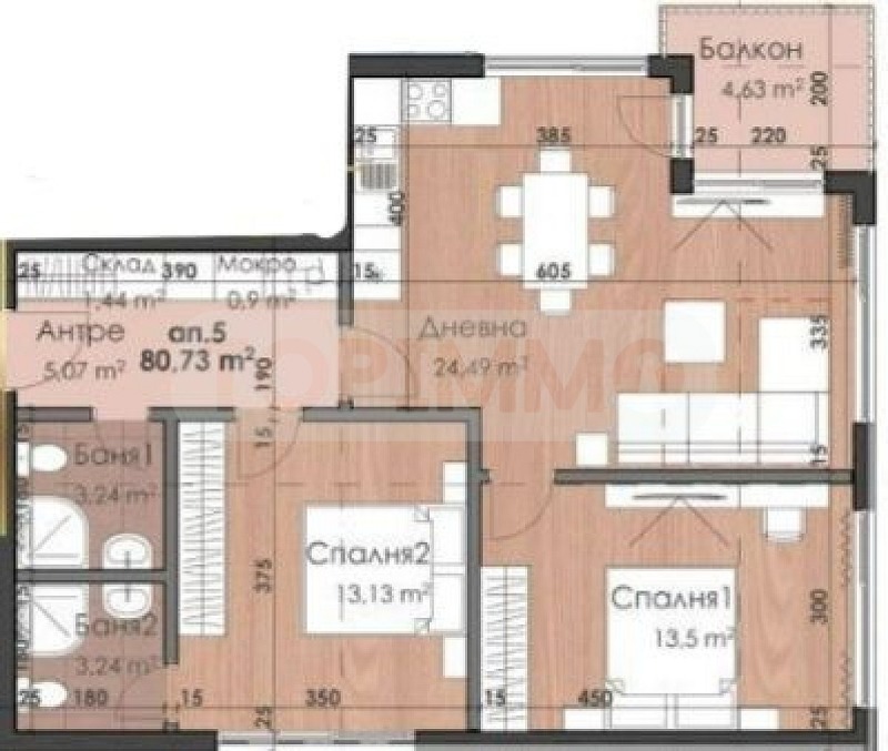 Na prodej  2 ložnice Varna , Galata , 92 m2 | 27648429 - obraz [4]