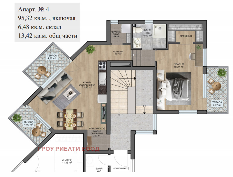 Продава 2-СТАЕН, гр. Бяла, област Варна, снимка 2 - Aпартаменти - 48769498