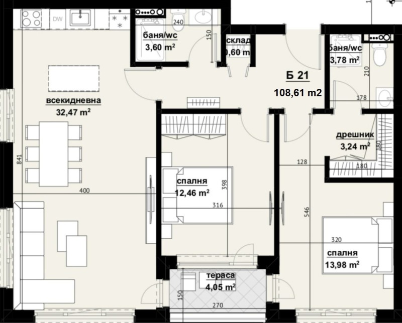 Продава 3-СТАЕН, гр. Бургас, Изгрев, снимка 12 - Aпартаменти - 49007251