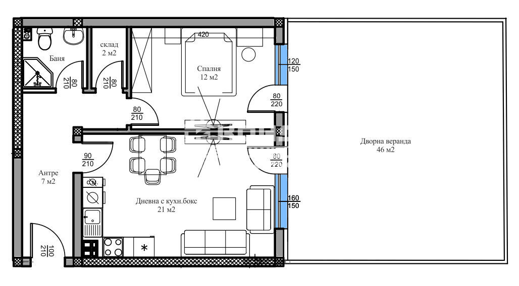 Продава 2-СТАЕН, гр. Пловдив, Беломорски, снимка 2 - Апартаменти - 51094220