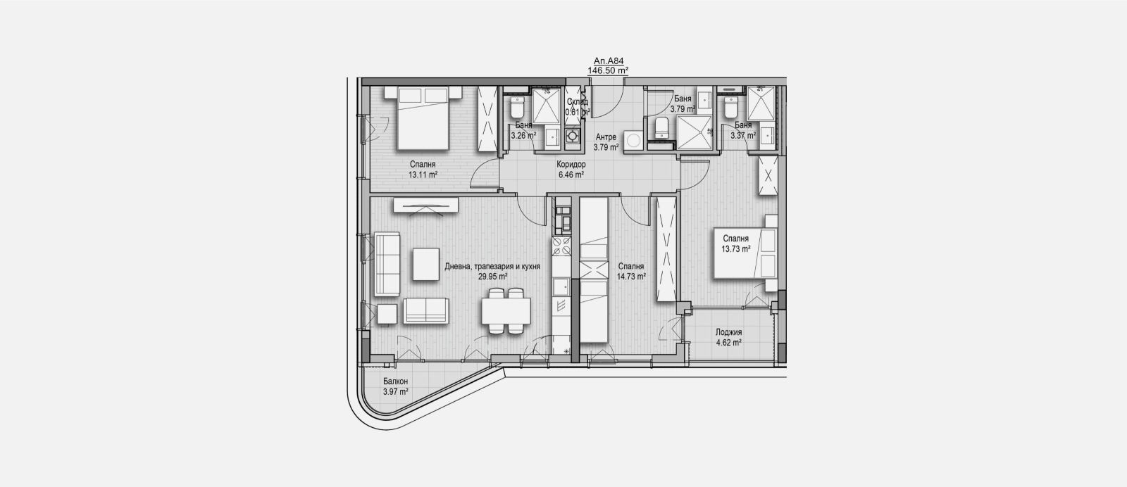 Продава 4-СТАЕН, гр. София, Витоша, снимка 2 - Апартаменти - 54204005