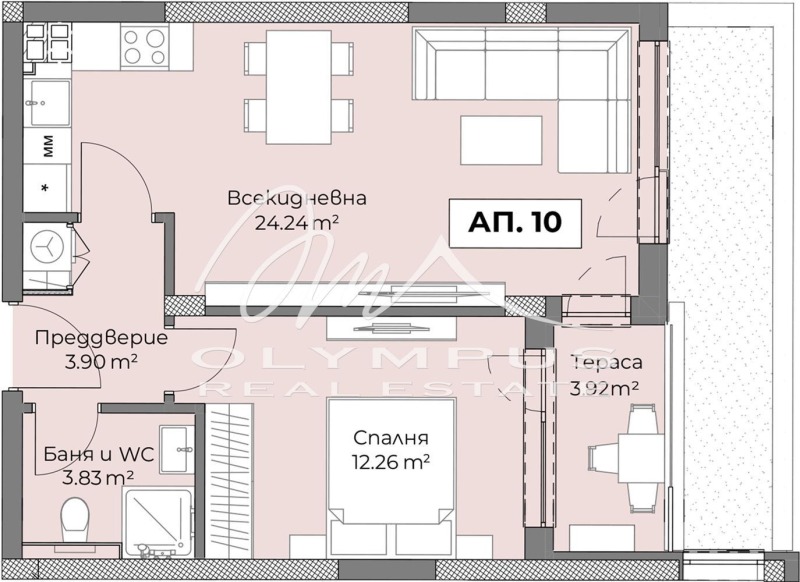 À venda  1 quarto Plovdiv , Hristo Smirnenski , 67 m² | 91066530 - imagem [2]