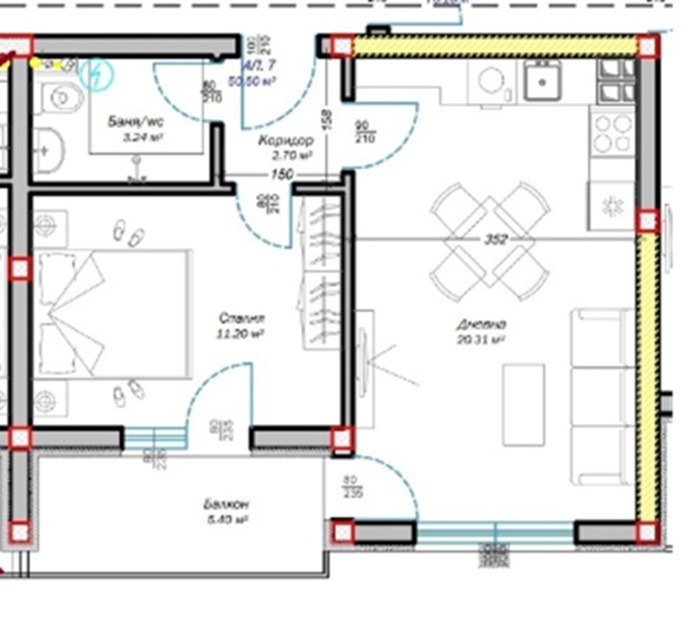 Продава 2-СТАЕН, гр. Варна, Изгрев, снимка 3 - Aпартаменти - 48321721