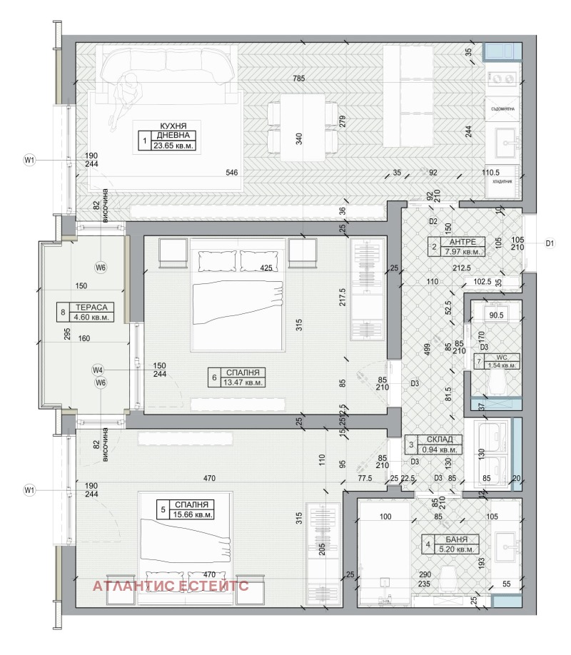 Продава  3-стаен град Бургас , Изгрев , 97 кв.м | 53141126 - изображение [2]