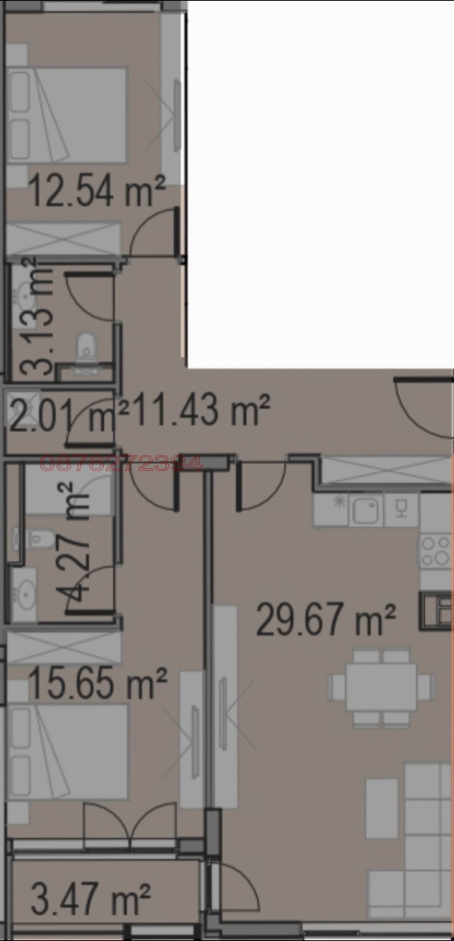Продава 3-СТАЕН, гр. Пловдив, Западен, снимка 3 - Апартаменти - 53340088