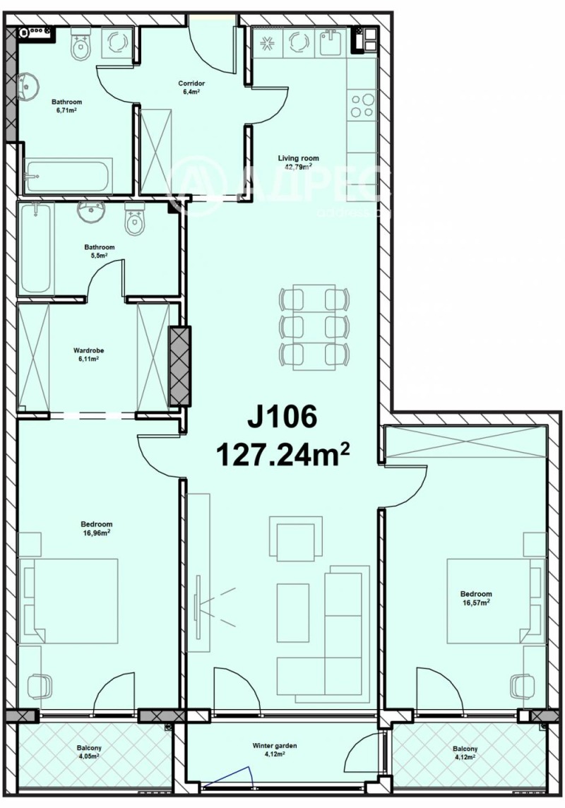 Продава 3-СТАЕН, гр. София, Полигона, снимка 4 - Апартаменти - 52439257