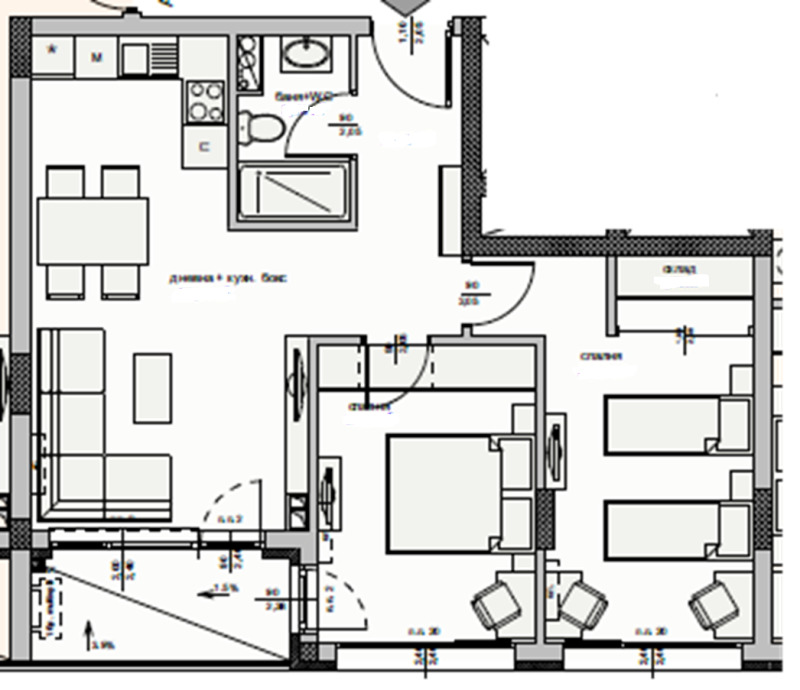 Продава 3-СТАЕН, гр. Бургас, Изгрев, снимка 9 - Апартаменти - 53162510