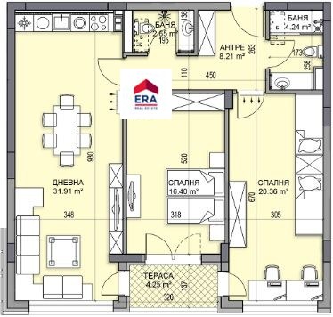 Продава 3-СТАЕН, гр. Пловдив, Гагарин, снимка 2 - Апартаменти - 53856182