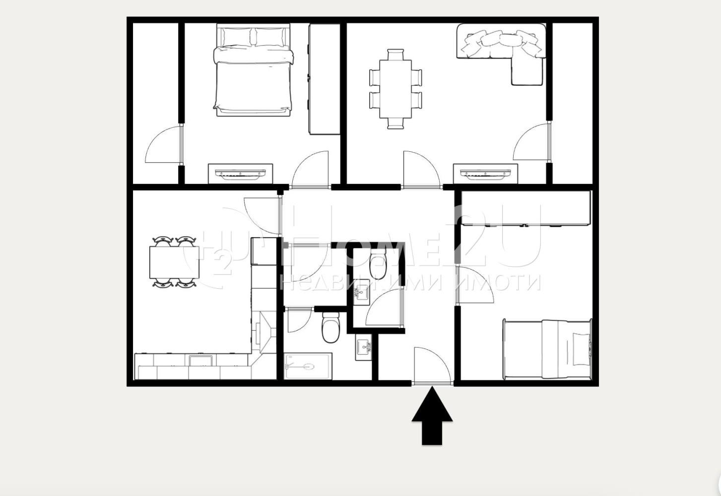 Продава 3-СТАЕН, гр. Асеновград, област Пловдив, снимка 4 - Апартаменти - 54194327