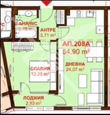 Продава  2-стаен град Бургас , Сарафово , 54 кв.м | 51199607