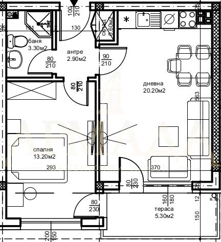 Продается  1 спальня Пловдив , Беломорски , 61 кв.м | 21106617 - изображение [2]