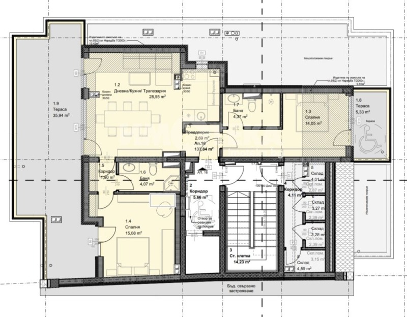 Продава 3-СТАЕН, гр. София, Овча купел, снимка 3 - Апартаменти - 53232865