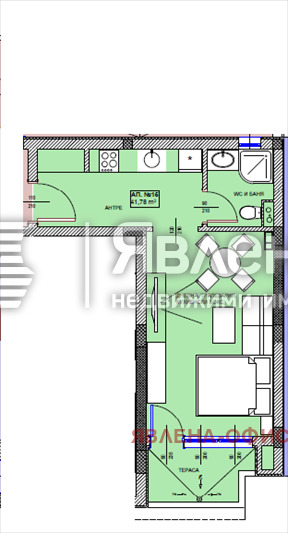 Продава 1-СТАЕН, гр. Поморие, област Бургас