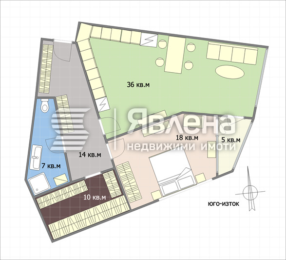 Продава  2-стаен, град Варна, к.к. Чайка •  235 000 EUR • ID 98066174 — holmes.bg - [1] 