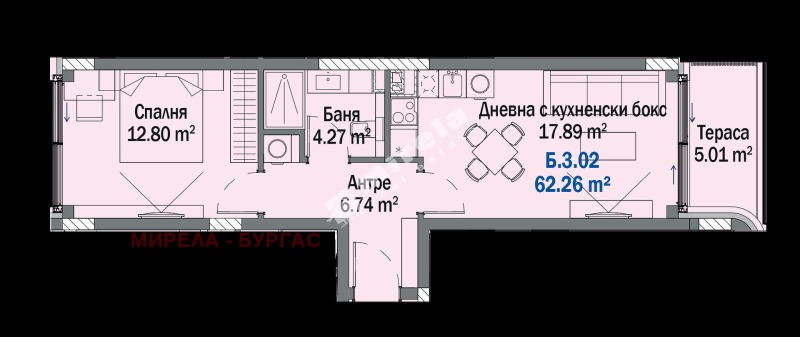 Til salg  1 soveværelse region Burgas , Kiten , 62 kvm | 63556684 - billede [8]