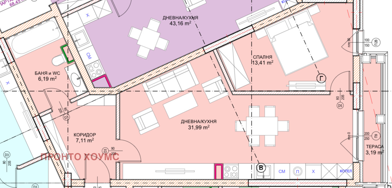 Продава 2-СТАЕН, гр. София, Малинова долина, снимка 2 - Апартаменти - 53322346