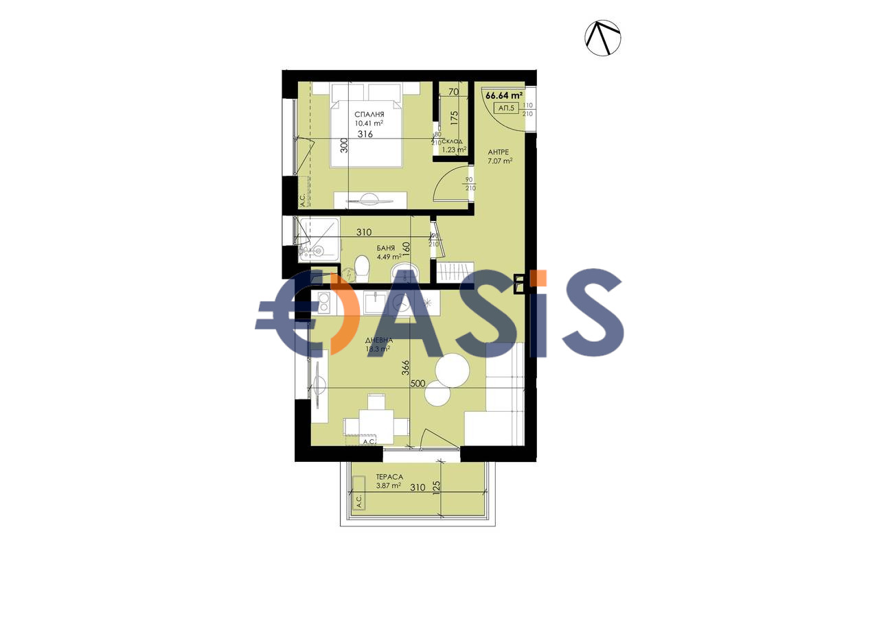 Продава 2-СТАЕН, гр. Созопол, област Бургас, снимка 3 - Апартаменти - 54048135