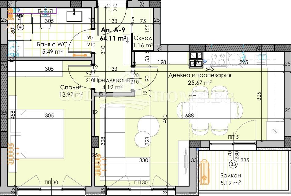 Продава 2-СТАЕН, гр. Пловдив, Остромила, снимка 14 - Апартаменти - 55570285