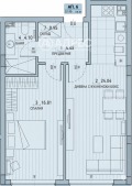 Продава  2-стаен град София , Малинова долина , 68 кв.м | 68089419 - изображение [3]