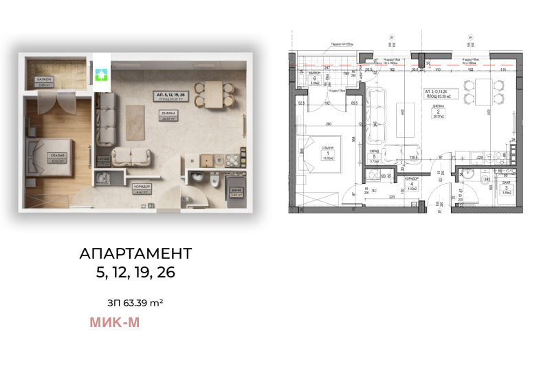 Продава 2-СТАЕН, гр. София, Овча купел