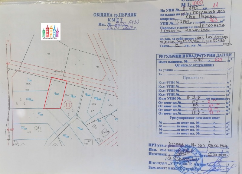 Продава ПАРЦЕЛ, с. Богданов дол, област Перник, снимка 4 - Парцели - 52991328