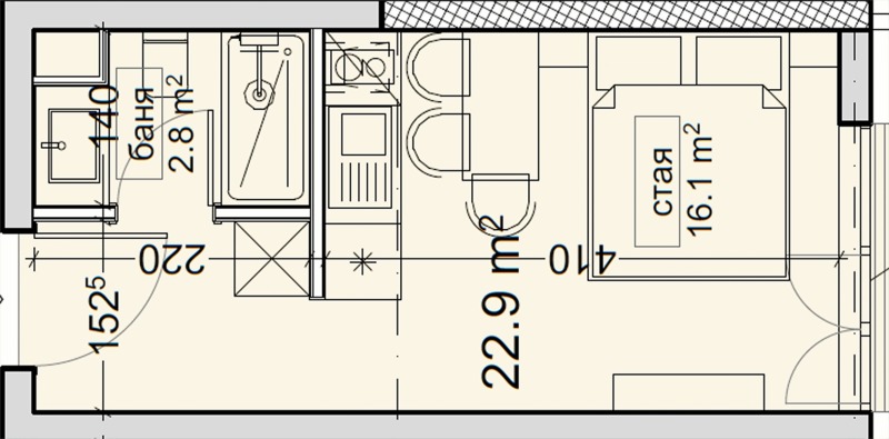 For Sale  Studio Varna , Vladislav Varnenchik 1 , 26 sq.m | 36462846 - image [4]