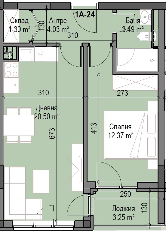 À vendre  1 chambre Sofia , Podouyane , 65 m² | 15413327 - image [2]