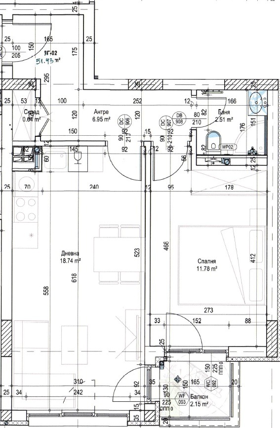 En venta  1 dormitorio Sofia , Poduyane , 65 metros cuadrados | 41703474 - imagen [3]