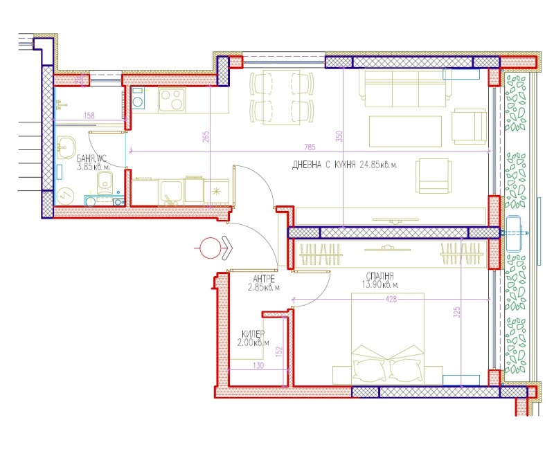 Продава 2-СТАЕН, гр. Пловдив, Отдих и култура, снимка 2 - Aпартаменти - 48316121