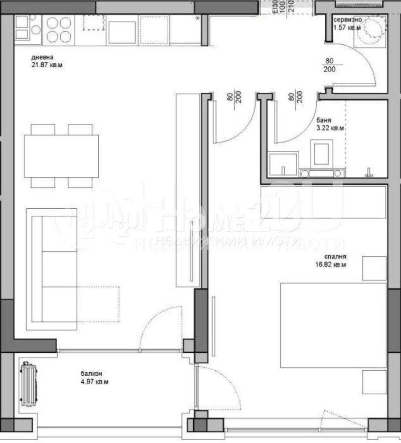 Продава 2-СТАЕН, гр. Варна, Аспарухово, снимка 2 - Апартаменти - 53462191