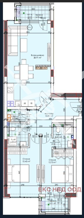 Продава 3-СТАЕН, гр. Пловдив, Тракия, снимка 1 - Aпартаменти - 49030922