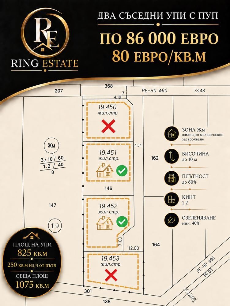 Продава ПАРЦЕЛ, с. Първенец, област Пловдив, снимка 3 - Парцели - 56133252