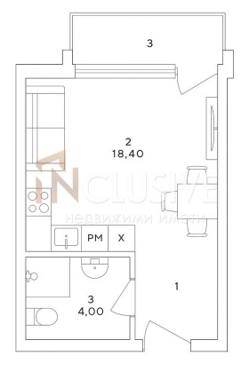 En venta Estudio