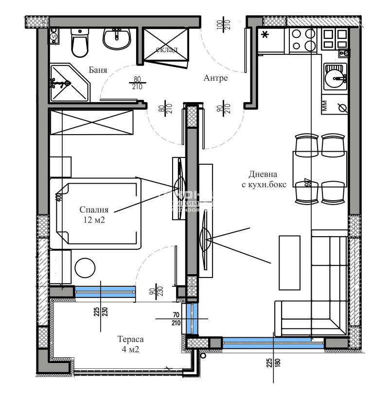 Продава 2-СТАЕН, гр. Пловдив, Христо Смирненски, снимка 3 - Апартаменти - 52574589