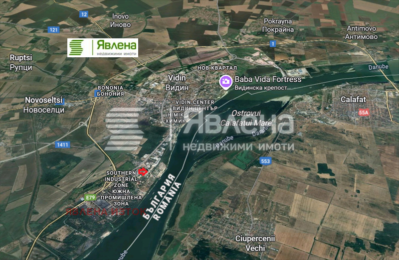 Продава ПАРЦЕЛ, гр. Видин, Промишлена зона - Юг