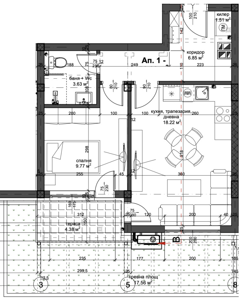 Продава 2-СТАЕН, гр. Пловдив, Кършияка, снимка 1 - Aпартаменти - 47578419