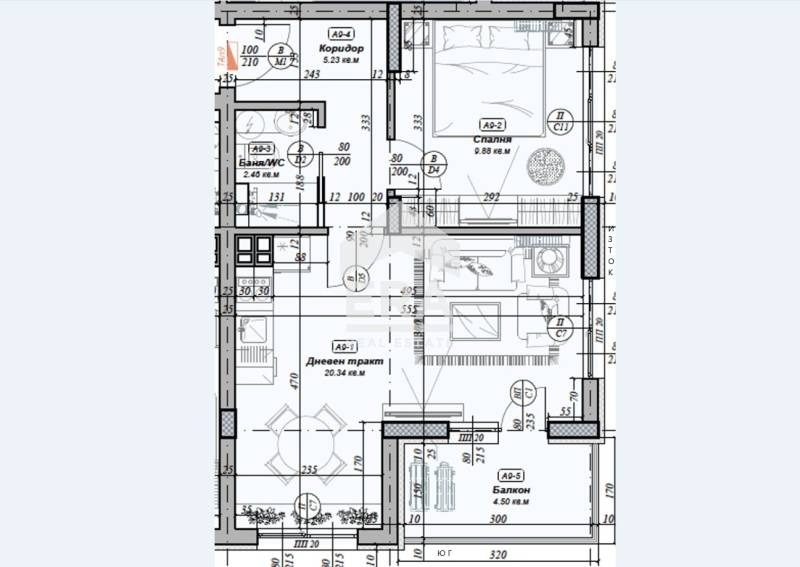 Eladó  1 hálószoba Varna , Briz , 66 négyzetméter | 56051786 - kép [9]