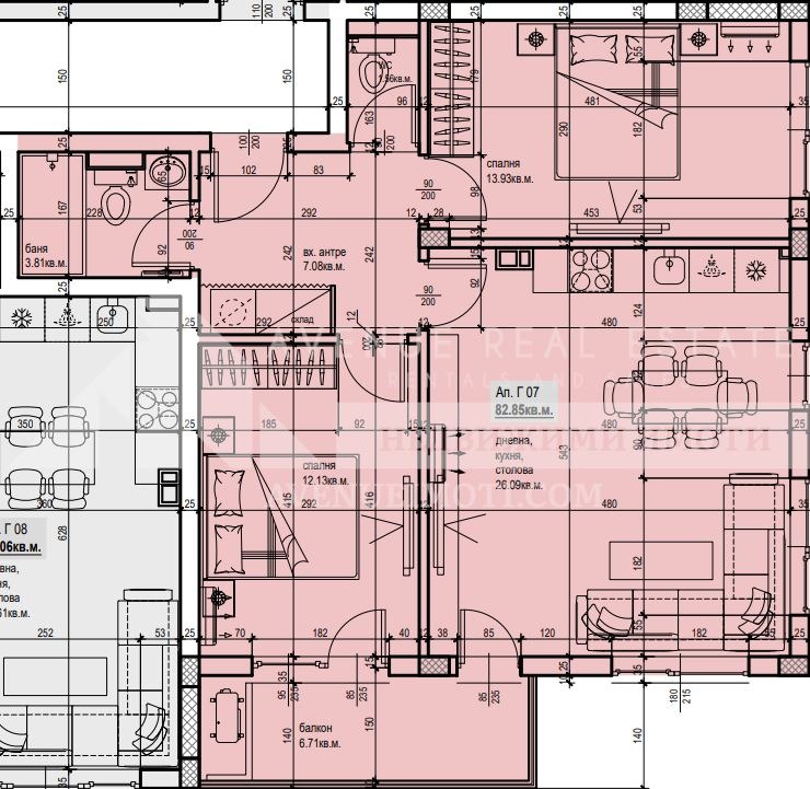 Продава 3-СТАЕН, гр. Пловдив, Южен, снимка 3 - Aпартаменти - 49162121