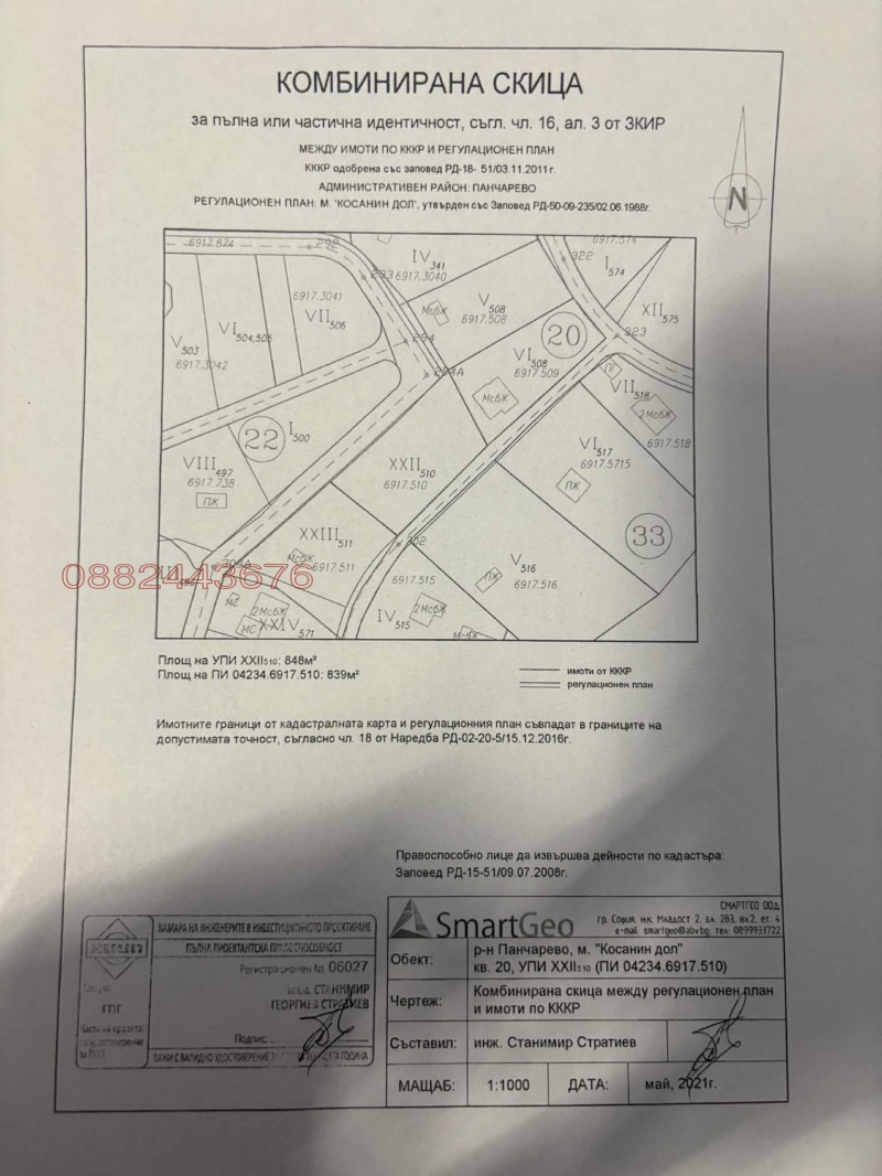 Продава ПАРЦЕЛ, гр. София, с. Панчарево, снимка 3 - Парцели - 52423925