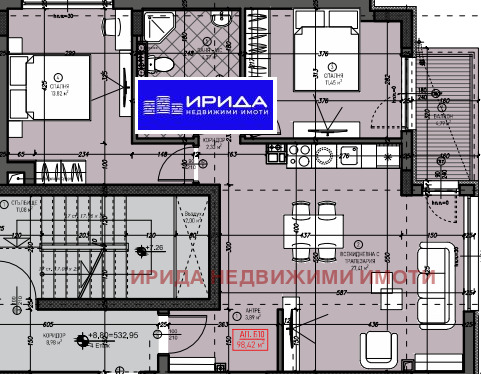 Продаја  2 спаваће собе Софија , Левски В , 99 м2 | 45678663