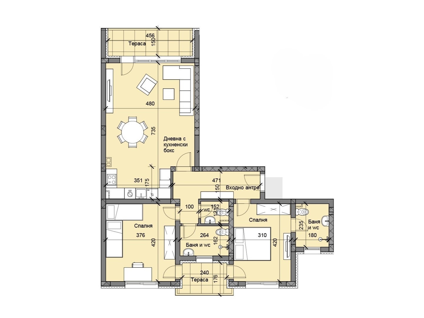 Продава 3-СТАЕН, гр. Пловдив, Беломорски, снимка 2 - Апартаменти - 52484797