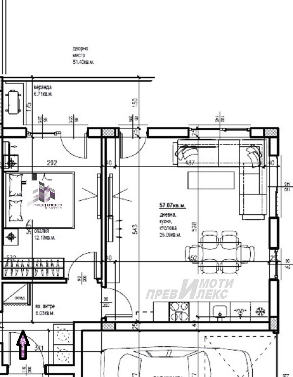 Zu verkaufen  1 Schlafzimmer Plowdiw , Komatewski wazel , 129 qm | 14279311