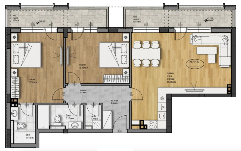 Продава 3-СТАЕН, гр. Пловдив, Христо Смирненски, снимка 2 - Aпартаменти - 49283789