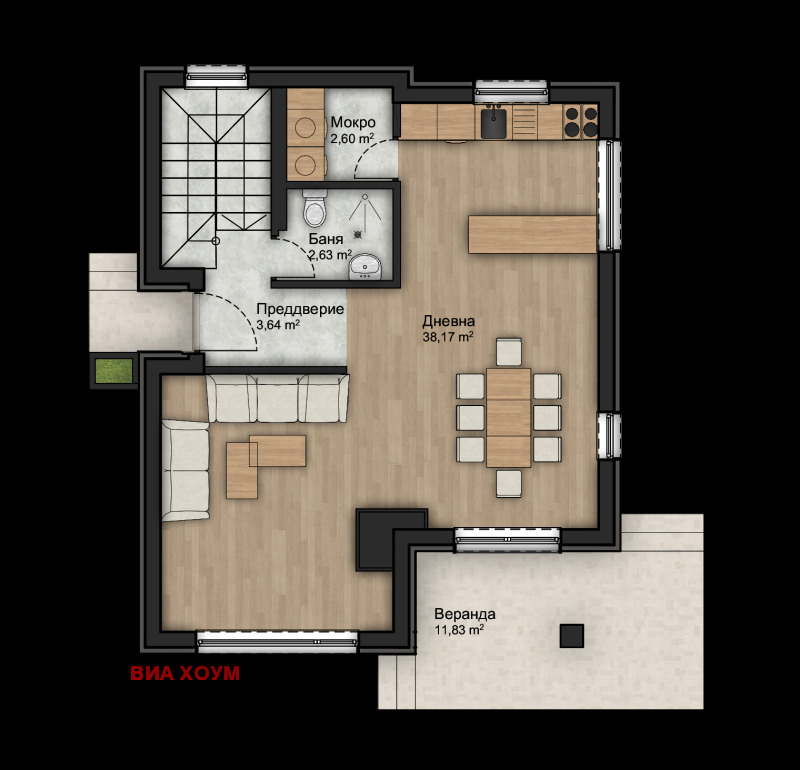 Продава КЪЩА, с. Алдомировци, област София област, снимка 2 - Къщи - 52884964