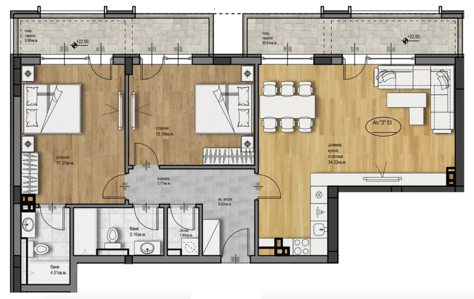 Продава 3-СТАЕН, гр. Пловдив, Христо Смирненски, снимка 2 - Апартаменти - 49283789