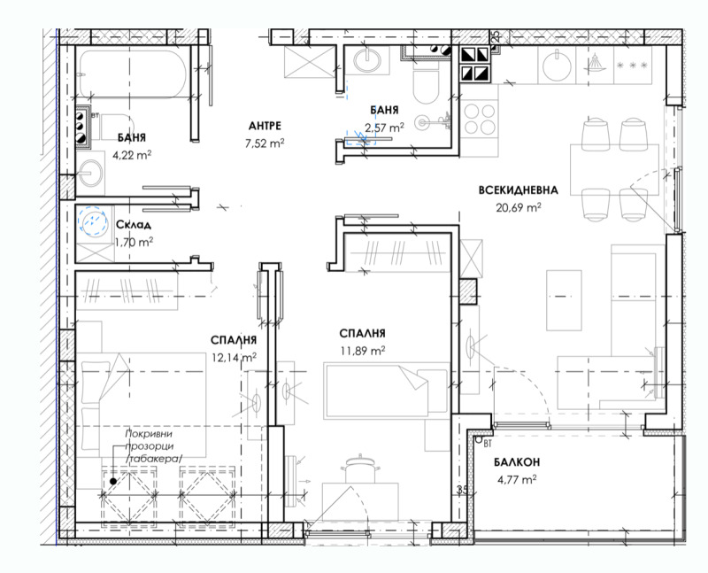 Продава 3-СТАЕН, гр. Пловдив, Христо Смирненски, снимка 2 - Aпартаменти - 47381312