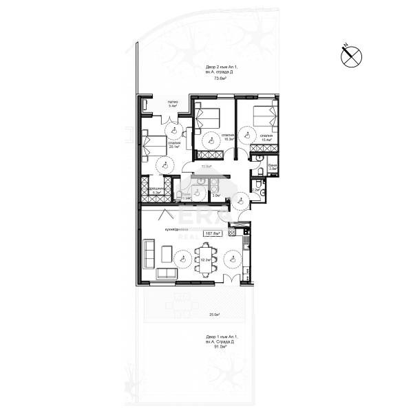 Продаја  3 спаваће собе Софија , Красно село , 201 м2 | 99275231 - слика [6]