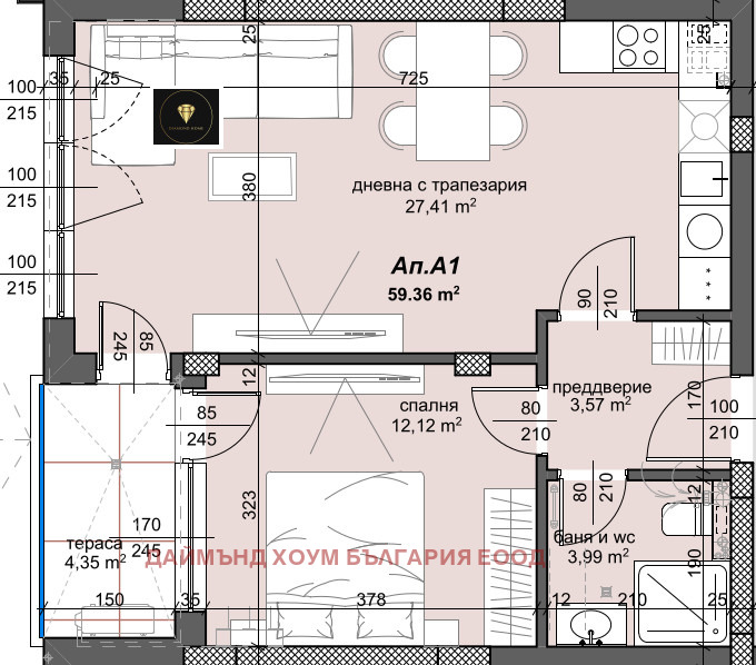 Продава 2-СТАЕН, гр. Пловдив, Тракия, снимка 2 - Aпартаменти - 47365145